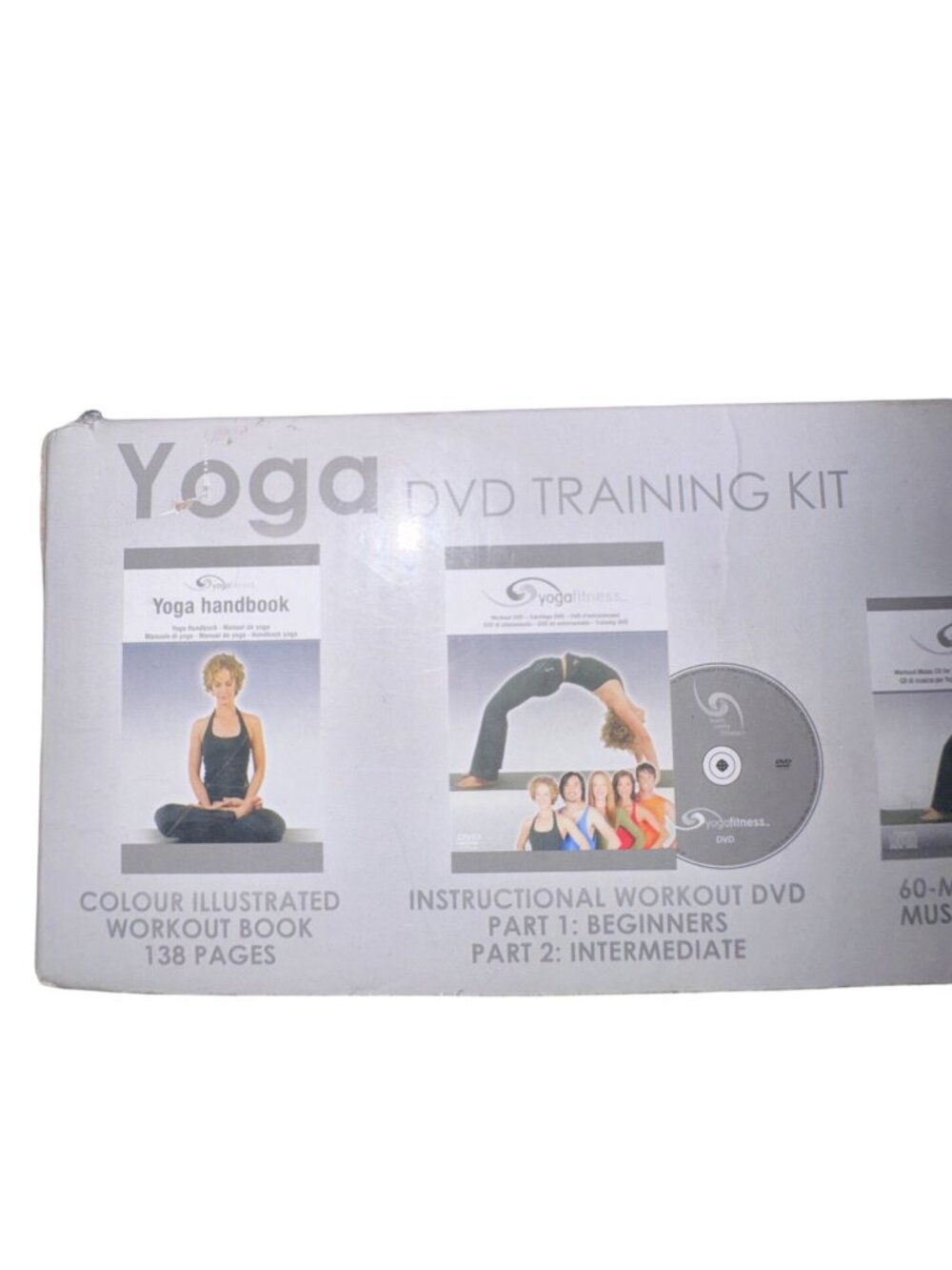 Yoga DVD Training Kit 5-In-1 With Mat Handbook Music CD & Instructional DVDs For - Picture 2 of 5